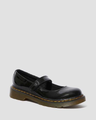 Mary Janes Dr Martens Junior Maccy Patent Cuero Para Niños DR1440M